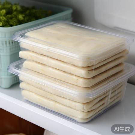 “饺子皮保存法：包膜避门放”