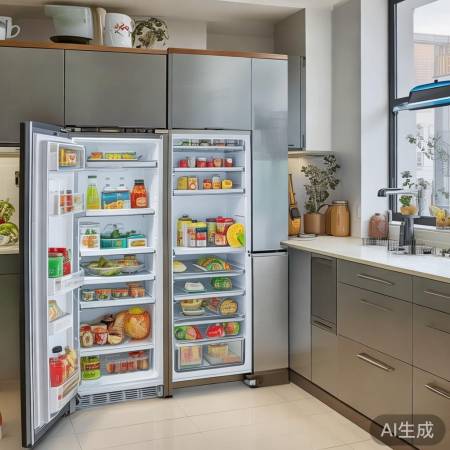 “容声冰箱大容量,厨房整洁助手