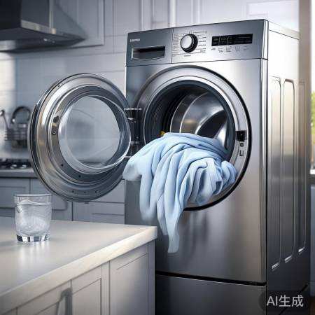衣物冷水冲洗，洗衣机清洗完毕