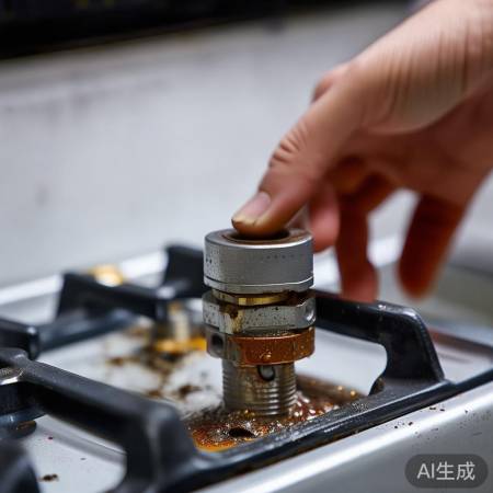 气阀堵塞，火难点燃