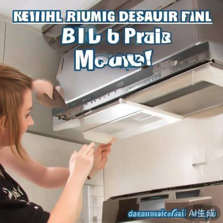 安装装饰板，先清洁油烟机底部