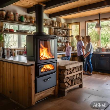 “柴火灶集成灶：环保厨房新选择