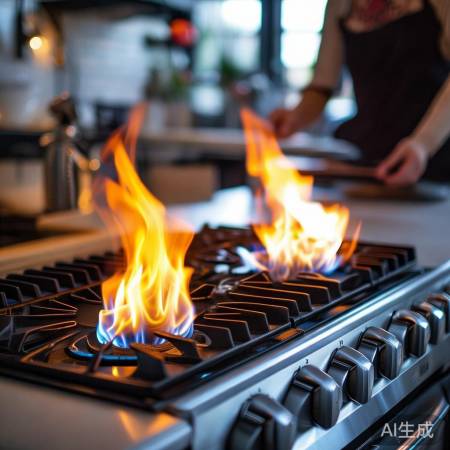 燃气灶火力强大,调节自如