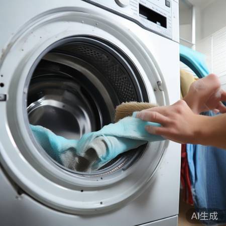 定期清理洗衣机,防晃动