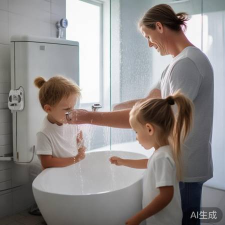 分体热水器节能洗澡法