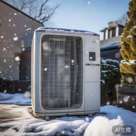 老式空气能：效率低，耗电多