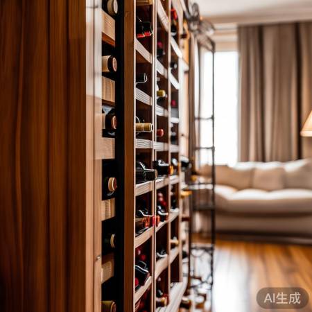 木制酒柜，酒香醇厚