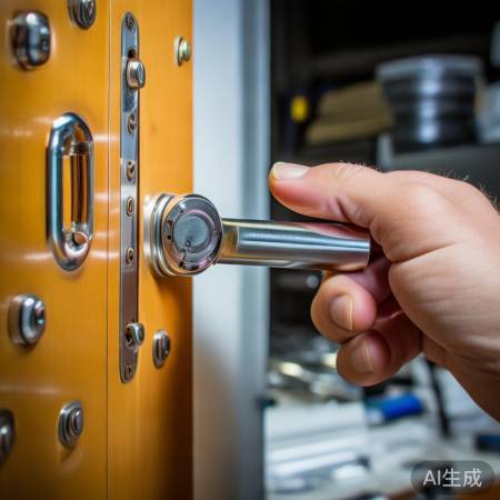 安装锁芯，确保灵活。