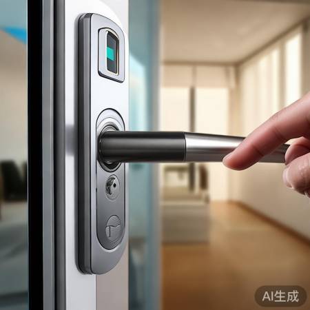 指纹锁一按即开，多指识别贴心方