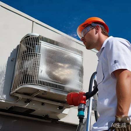 清洁空调冷凝器