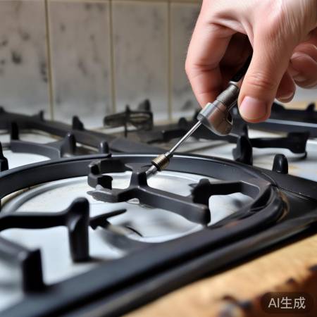 调整灶芯至平整