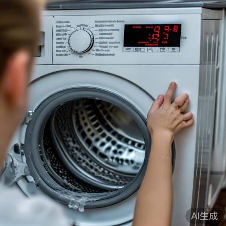 洗衣机E1故障,检查进水情况