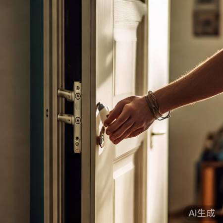 检查门铰链与锁具