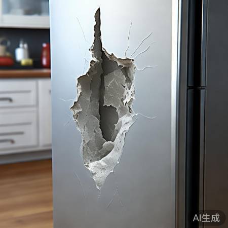 冰箱漏风可修补，大洞需换新