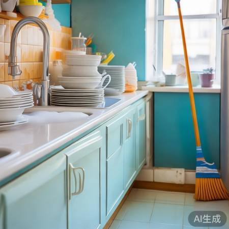 厨房清理，保持整洁
