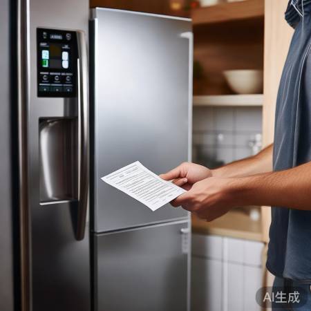 查看冰箱说明书,自解故障