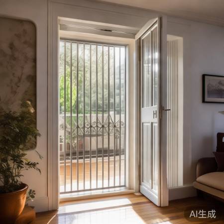 海口门改通风窗，实用温馨。