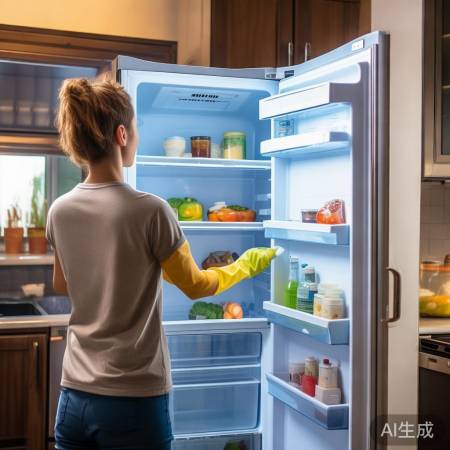 定期清理冰箱，除霜保养