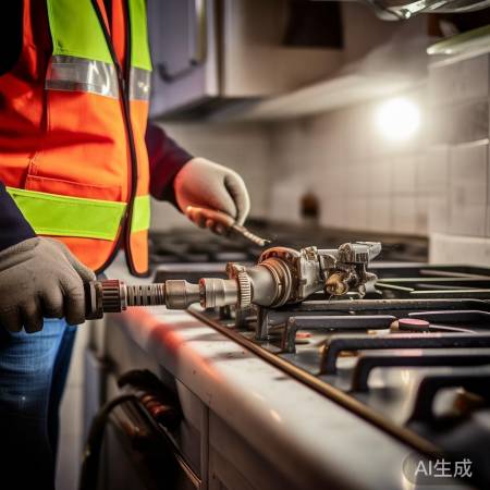 燃气管道堵塞,检查处理