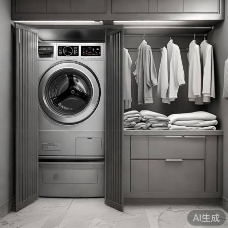 “洗衣机防潮防锈,封闭安静,卫