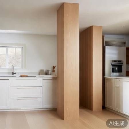 简约厨房宜二柱设计