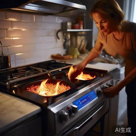 “集成灶勿长时间高温”