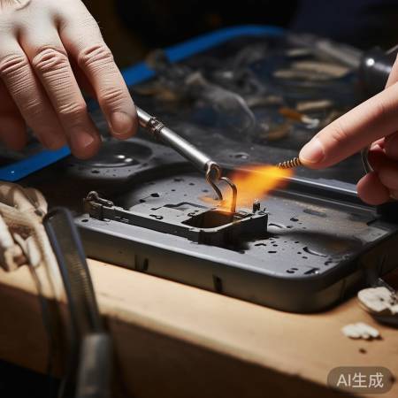 塑料断裂修复过程