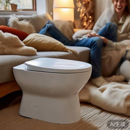 智能马桶贴纸，冬日小确幸