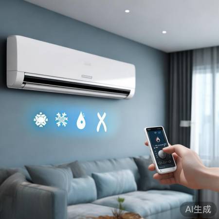 空调除湿,调至25度