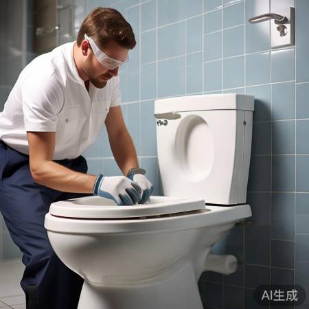 拆马桶盖,小心别损坏