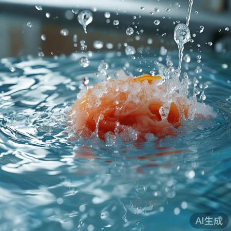 食物冷水洗浴,焕然一新