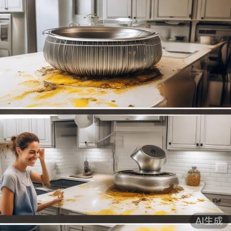 朋友学会拆涡轮头，厨房无油烟困