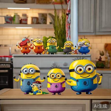 小黄人冰箱贴,温馨家居好伙伴