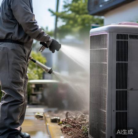 空调外机高压水洗