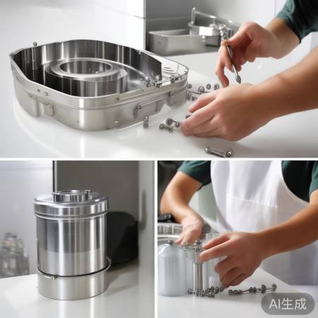 清洗过滤网，装回螺丝卡扣