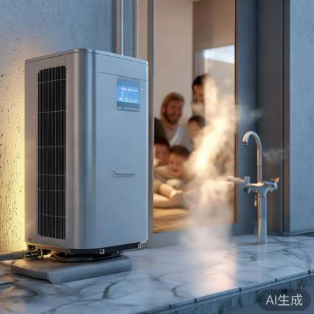 海信空气能,热水快、节能静音