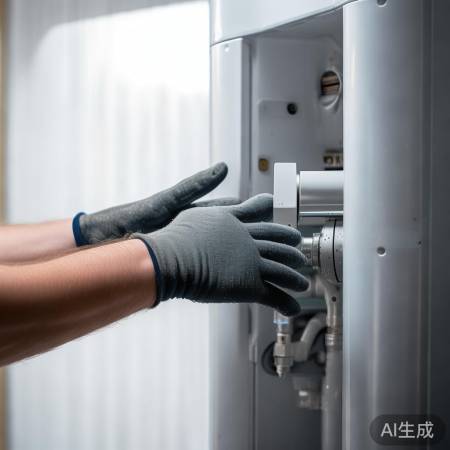 关闭进水阀,防湿手