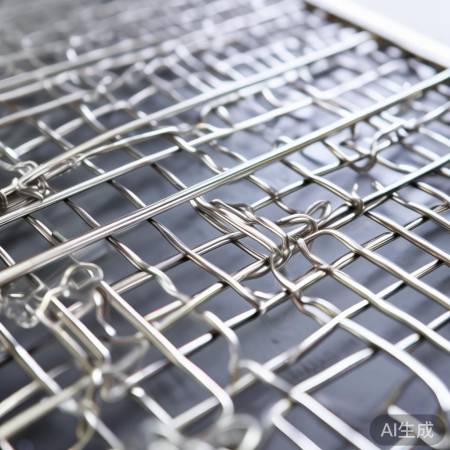 不锈钢网格，尺寸适中，易清洁。