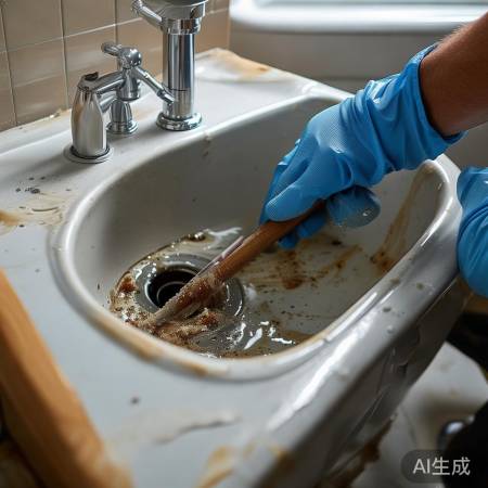 冲洗不畅,异物或阀堵塞,检查捅