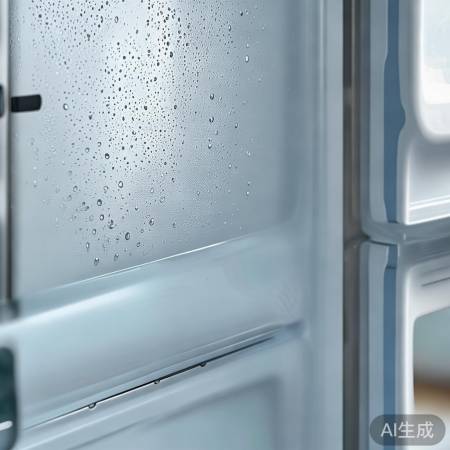 冰箱内壁水汽少,透水口正常