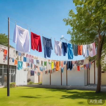 晒衣选阳光,不烘干