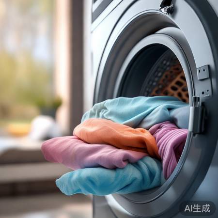 “洗衣机洗涤教程,生活艺术。”