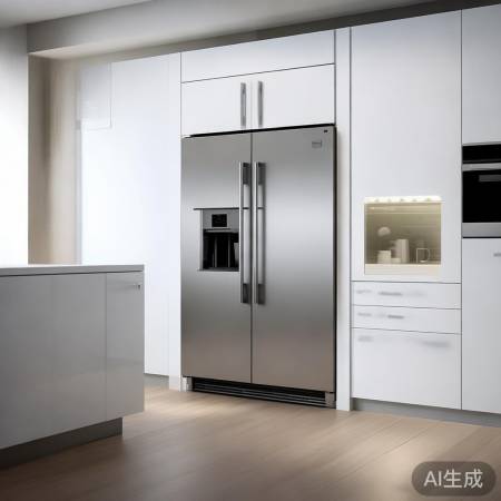 厨房嵌入式冰箱，空间升级感十足