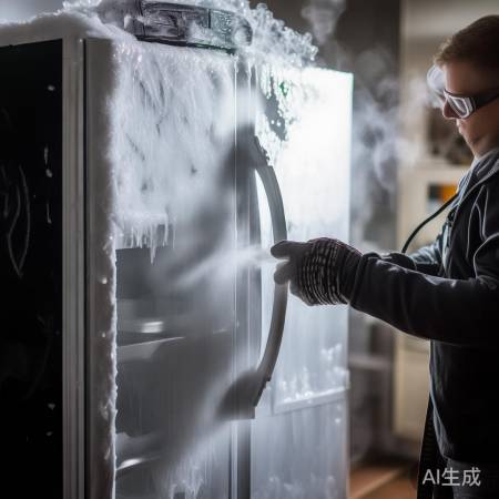 除霜需耐心，勿用锐器铲。